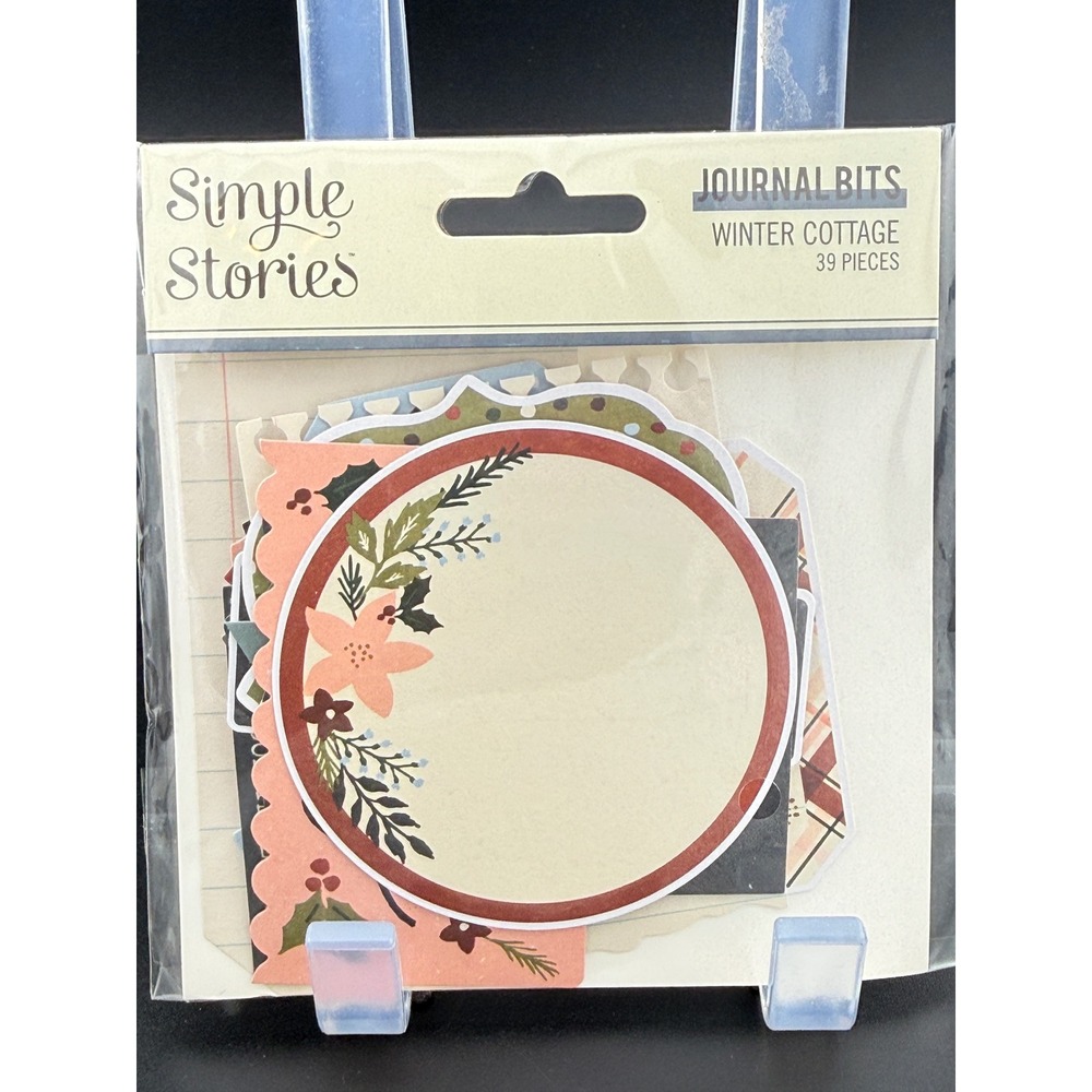 Simple Stories Winter Cottage Journal Bits Ephemera Die-Cuts 39pc 13917 New